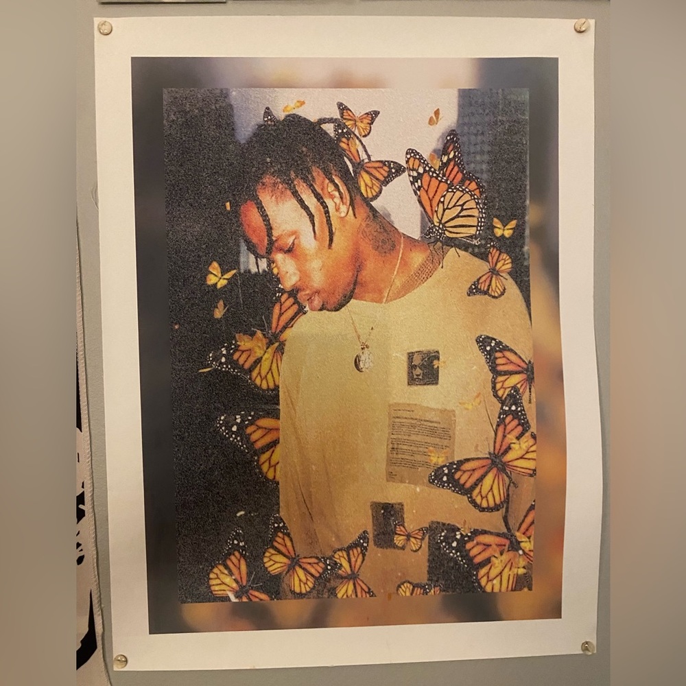 Travis Scott Butterfly Poster